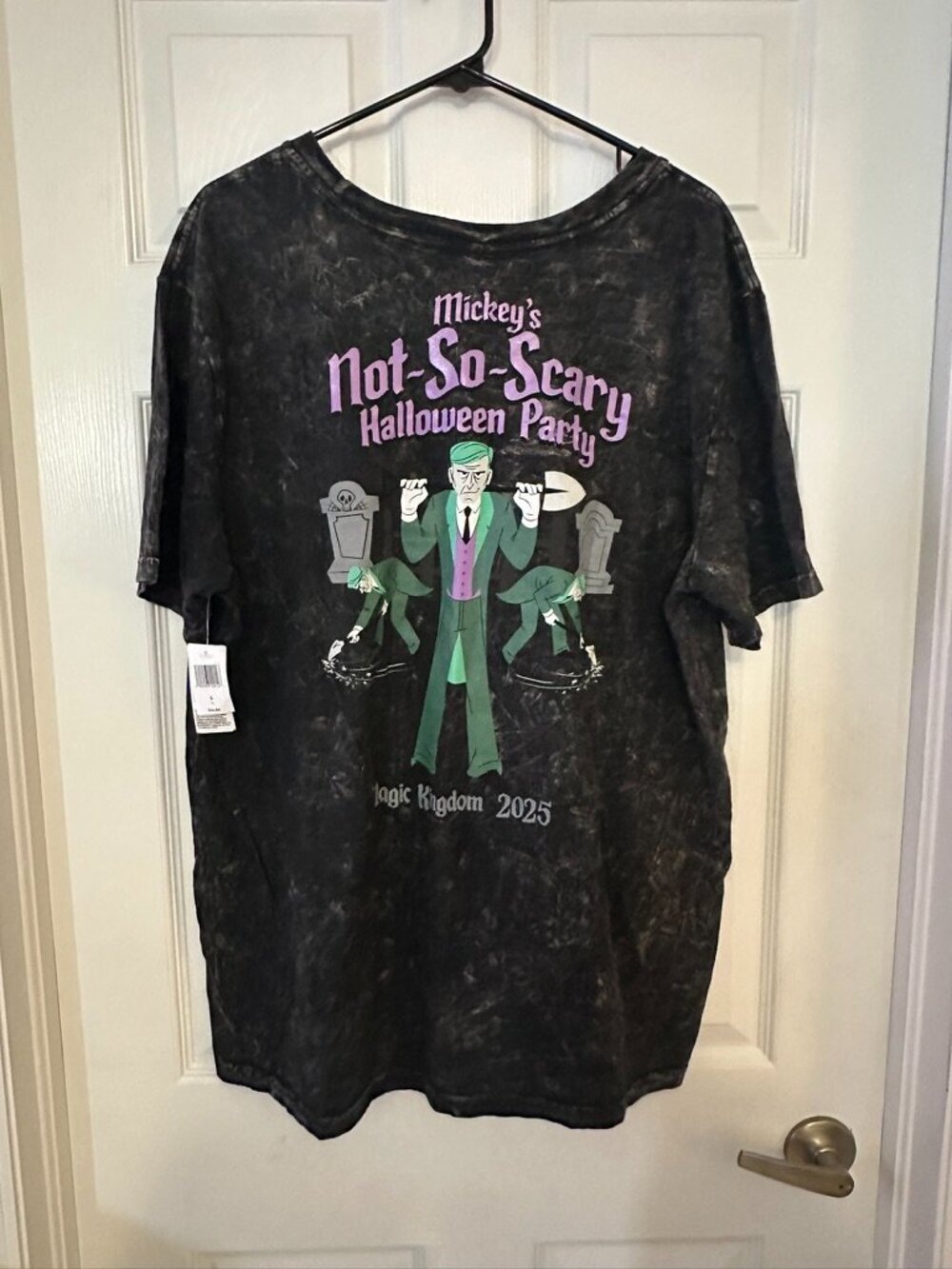 Mickey's Not So Scary Halloween Party 2025 Grave Digger Tee Large